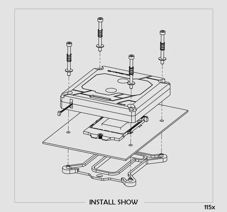 Barrowch водяное FBLTFHI-04N V2 Процессор кулер для Intel 115X X99 X299 температура платформа экран Поддержка синхронизации материнская плата