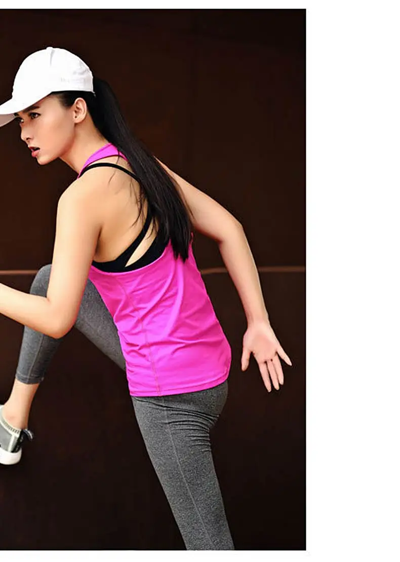 1 (49)Sport Shirt Women Running Sport T-shirt Gym Shirt Women Stitching Color Yoga Top Sports Bra Top Fitness Women Sport Bra 2018