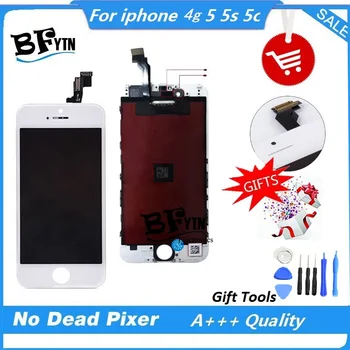 Black and White Pantalla LCD for iPhone 5s Lcd Screen for iPhone 5 5c 5S LCD Display Touch Screen Digitizer Assembly Replacement