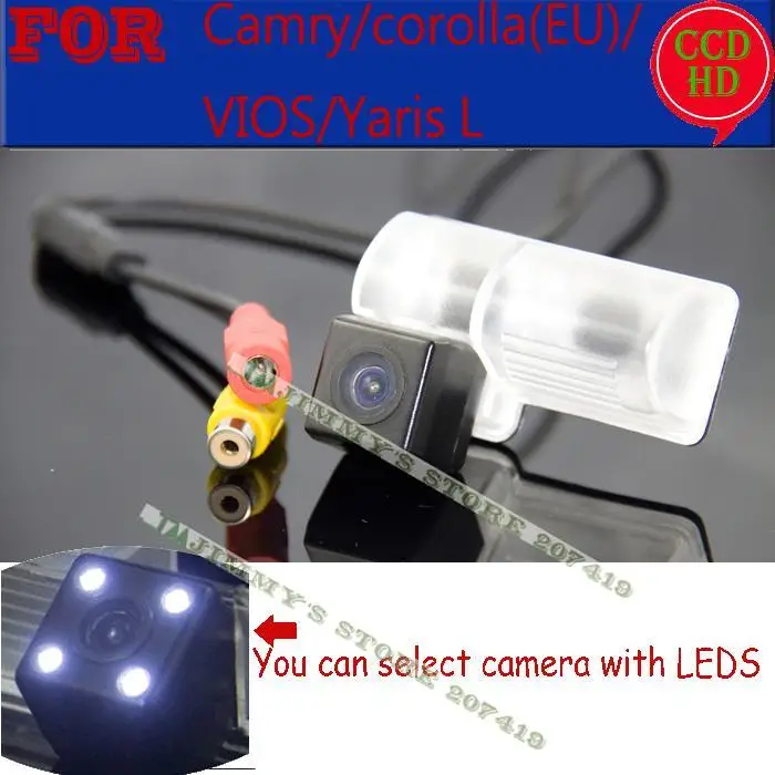  car Electronics for sony ccd LED CAR CAMERA 2014  corolla VIOS Yaris L  license plate light camera parking aisstance 