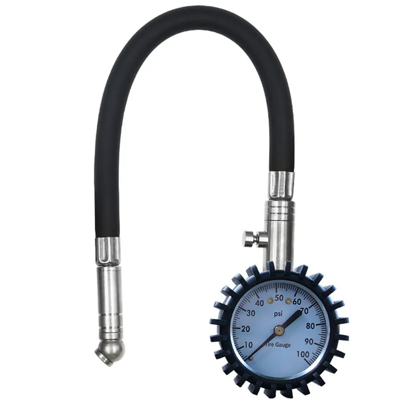 Auto Motor Car Truck Bike Motorcycle Tyre Tire Air Pressure Gauge Dial Meter Hot