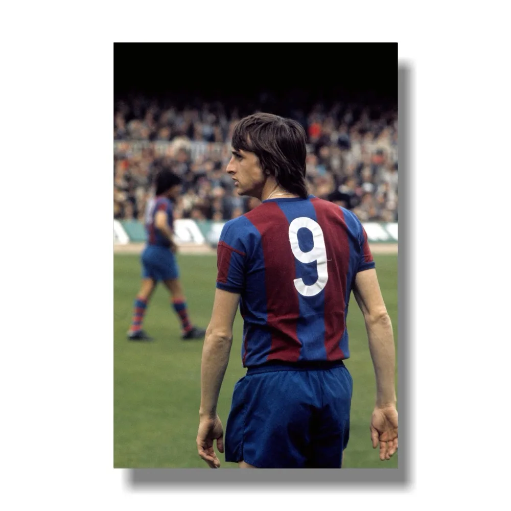 Плакат футбол легенды Johan Cruyff (36x24 дюйма) настенные картины для украшения гостиной