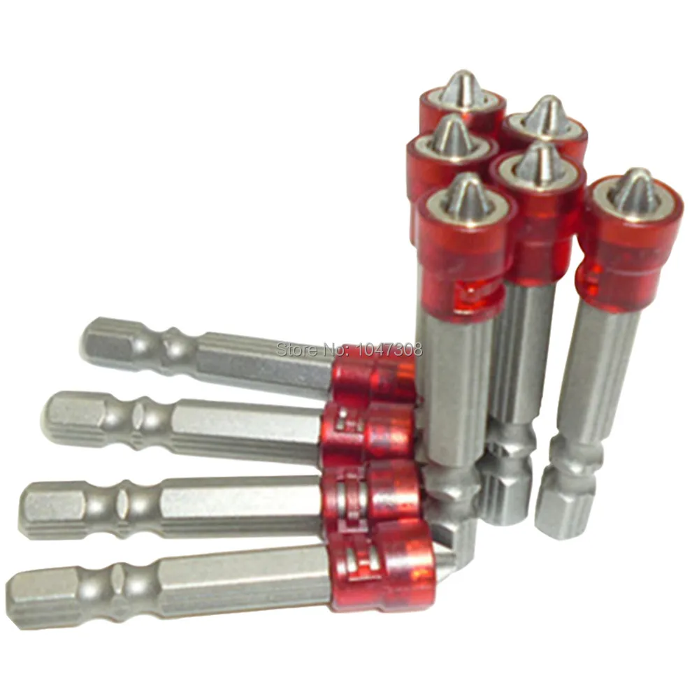 

10pcs 1/4" 50mm Drywall Plasterboard Bit Bits Magnetic Screws Dimpler Depth Stop PH2 Screwdriver Drill Bits Screw Driver Bits