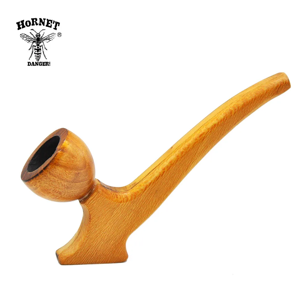 Buy 3 Shapes Wooden Smoking Pipe Gold Color Portable