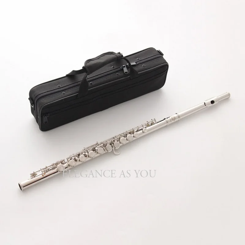 16key C флейта посеребренный Мельхиор ключ бренд 16 отверстий тон C флейта профессиональная производительность C флейта чехол с закрытым отверстием C флейта