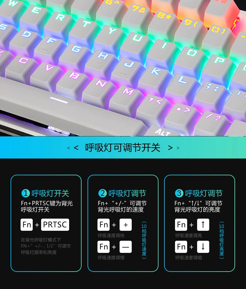 AULA механическая клавиатура, синий переключатель, игровая подсветка, настольный компьютер, игровая Проводная клавиатура, 87/104 клавиш, добавляющая пыль, русская наклейка