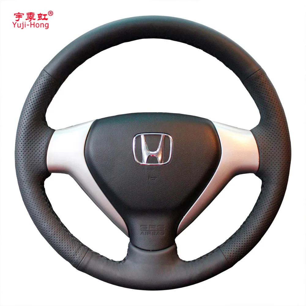 Yuji Hong Artificial Leather Car Steering Wheel Covers Case for HONDA Jazz Fit 2004 2007 CITY 2007 Steering Hand stitched Cover|case for|case casecase for car - AliExpress