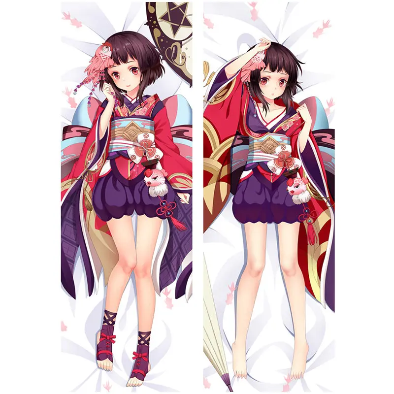 Аниме игра подушка onmyoji Чехлы Dakimakura Чехол для крутых мальчиков 3D двухстороннее постельное белье обнимающее тело Чехол для подушки по индивидуальному заказу OL02A - Цвет: Peach skin