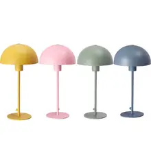 Современный Настольный светильник для спальни и спальни, окрашенный металлический зонтик, абажур для кабинета, настольные лампы для отдыха, Настольный светильник