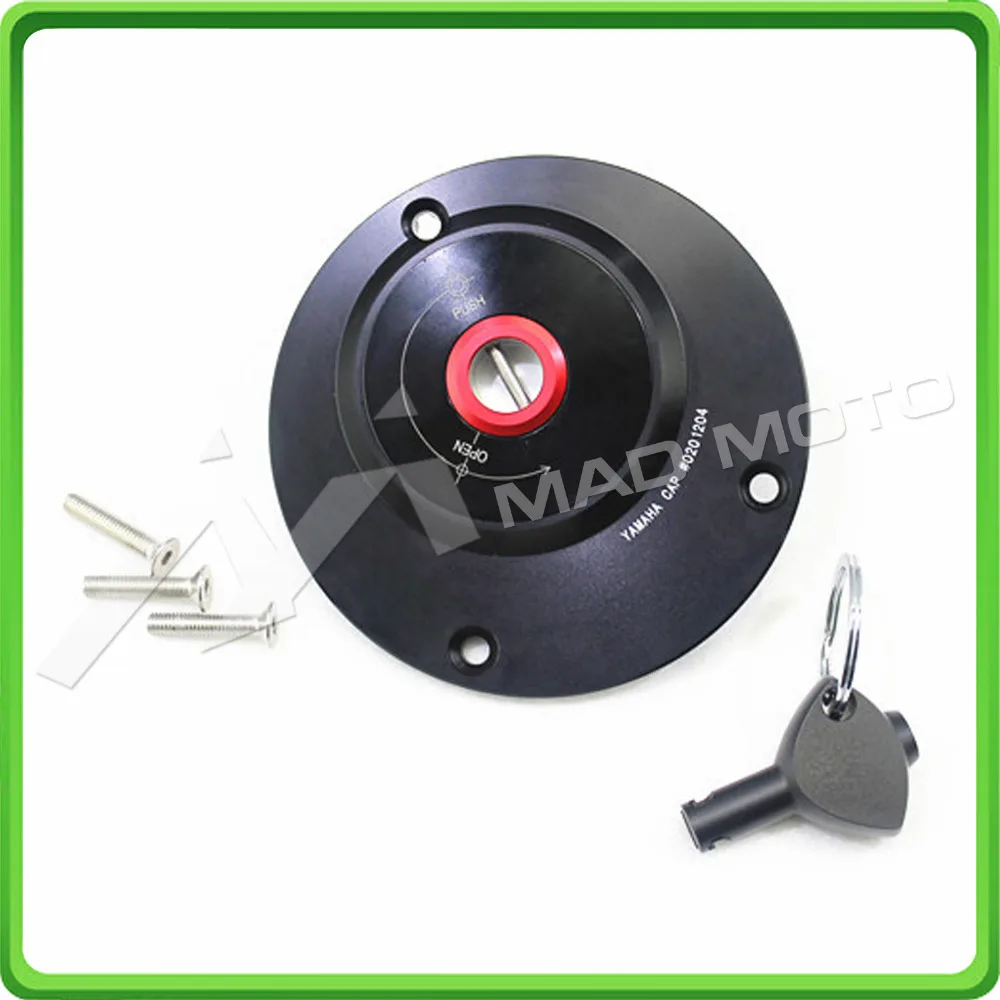 MAD MOTO CNC  Fule CapGas Tank Caps For Yamaha YZF R1 R6 FZ8 MT-03 MT-09 FZ1  FZ1 FAZER FZ6  FZ6 FAZER  XJR 1300 BLACK Color 03