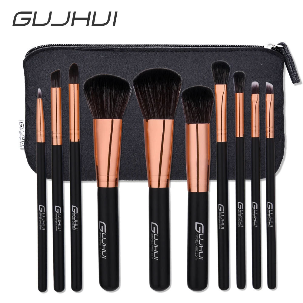 

10pcs/set Unicorn Makeup Brushes Facial Cosmetics Makeup Brush Set Foundation Powder Blush Contour Make Up Tools Kit with bag