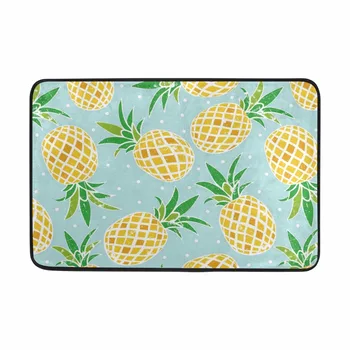 

Fresh Style Pineapples Pattern Bathroom Mat Quick-drying Water Absorption Bedroom Door Mat Absorbent Fashion Design