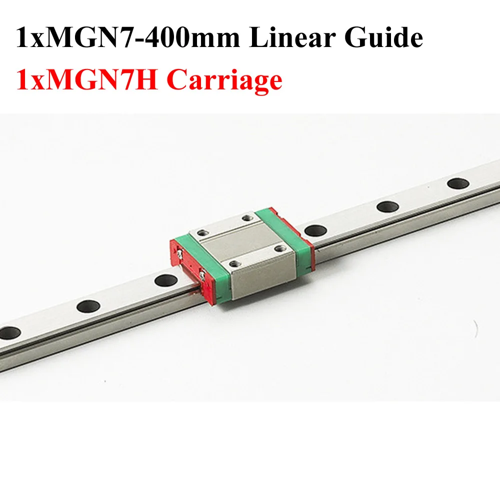 

MR7 7mm Mini Linear Guide Length 400mm MGN7 Linear Motion Rail With MGN7H Linear Block Cnc