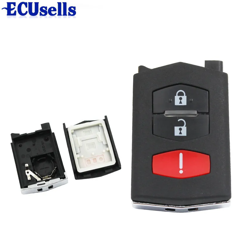 

2+1/3 Buttons Replacement Key Shell fit for MAZDA 3 5 6 CX7 CX9 RX8 Flip Remote Key Fob NO Blade