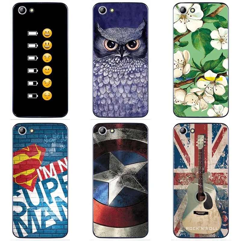

For Elephone S7 Soft TPU fashion style cases For Elephone S7 Soft silicon Phone Case Cover Floral colorful painting skin shell