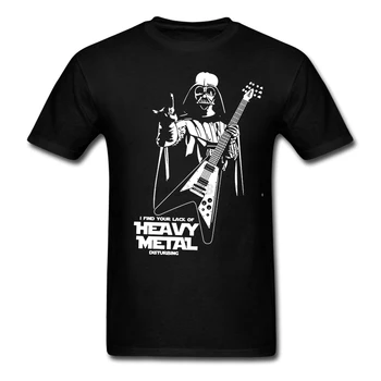 

2019 Fashion New Heavy Metal Music T Shirt man Navy Blouses Personalized Funny Darth Vader for Team Men Plus Size Summer