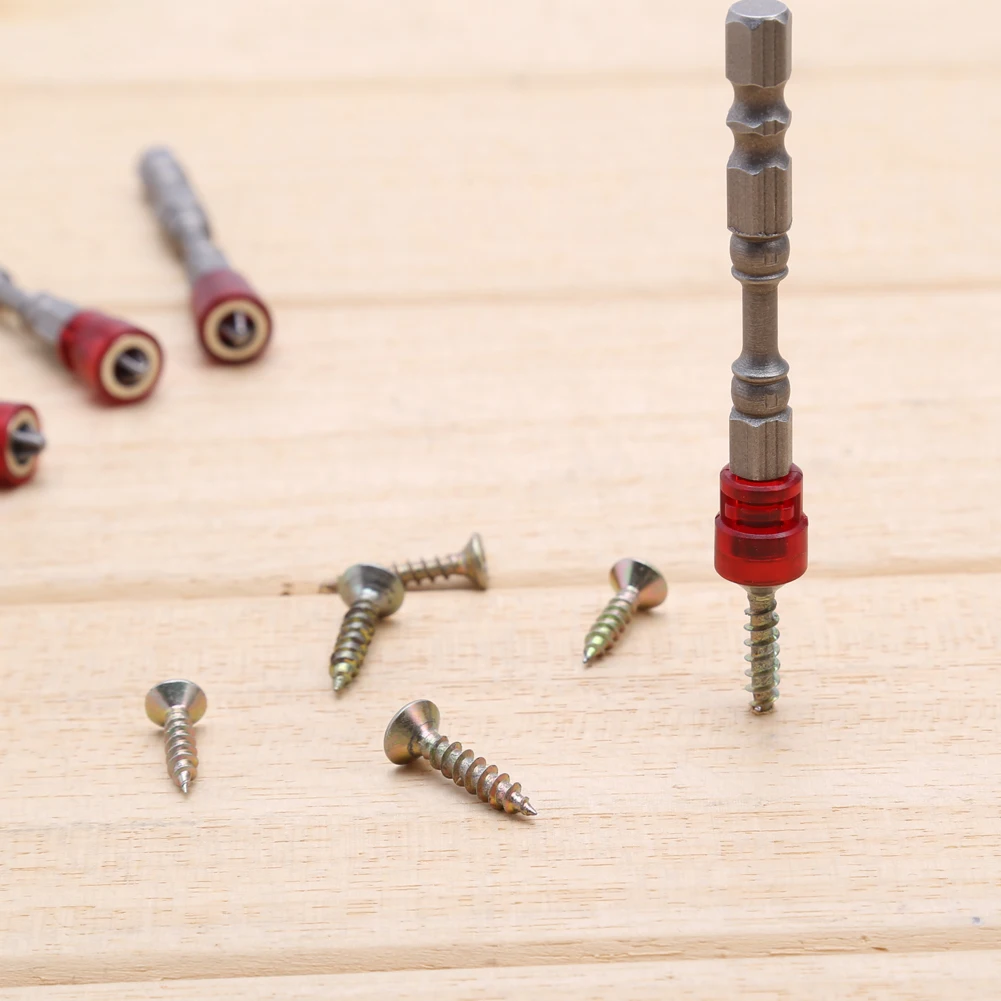 

5pc/65mm Magnetic Screwdriver Bit Plasterboard Drywall Screwdriver Bits Ph2 Phillips Screw Driver Bit 1/4" Hex Shank Depth Stop