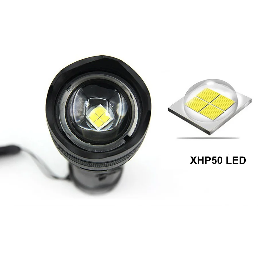 Уличный светодиодный светильник-вспышка 18650 Cree XHP50, 5 режимов, 26650 лм, фонарь, зарядка через usb, вспышка, светильник, фонарь с индикатором, светильник