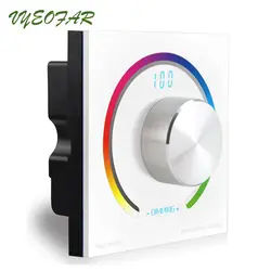 Новый светодиодный контроллер полосы пропускания RGB DC 12 V вход 4A * 3CH 12A 144 W выход настенное крепление цифровой дисплей 5050 3528 Светодиодная