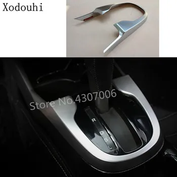 

car cover stick ABS matte inside inner middle Shift Stall Paddle cup switch frame 1pcs For Honda Fit Jazz 2014 2015 2016