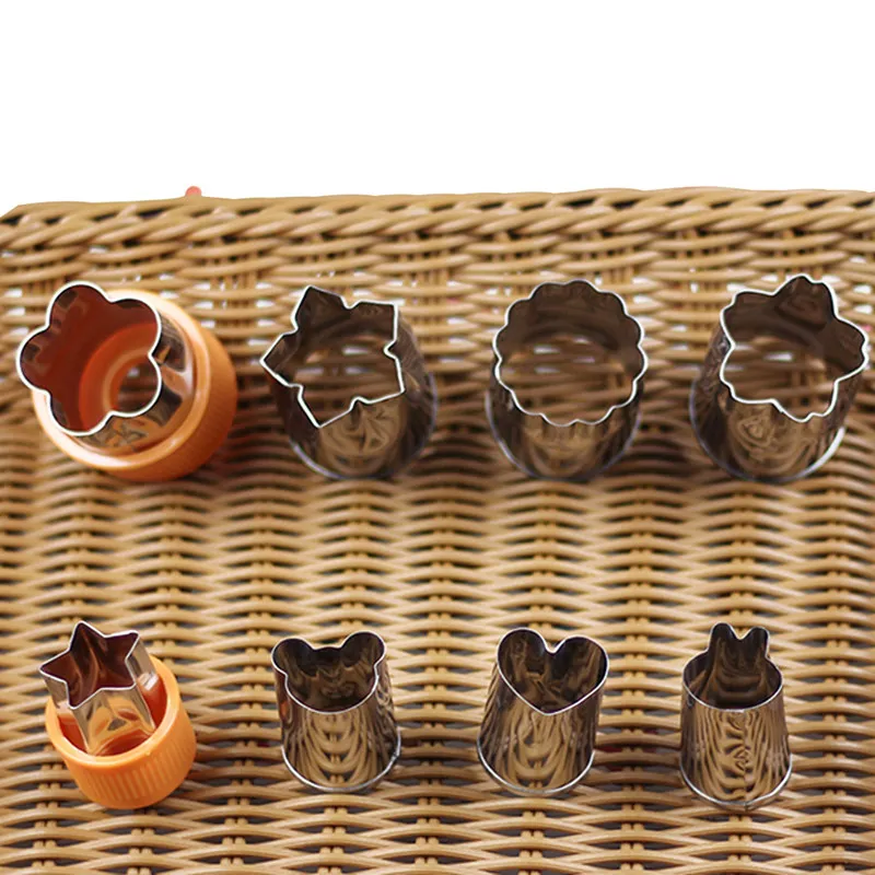 Kitchen Gadgets Cookie Flower Type Vegetable And Fruit Cutter Mold Flower Pattern Butterfly Face Embossing Knife Accessories (8)