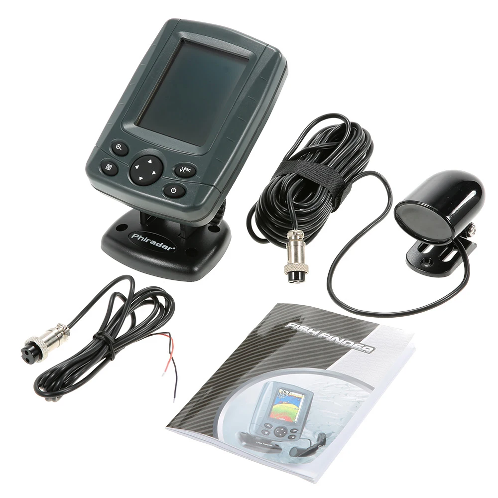 휴대용 3.5 인치 LCD 어군 탐지기, 야외 낚시 소나 센서, 어군 탐지기, 수심 탐지기, 수중 카메라 알람