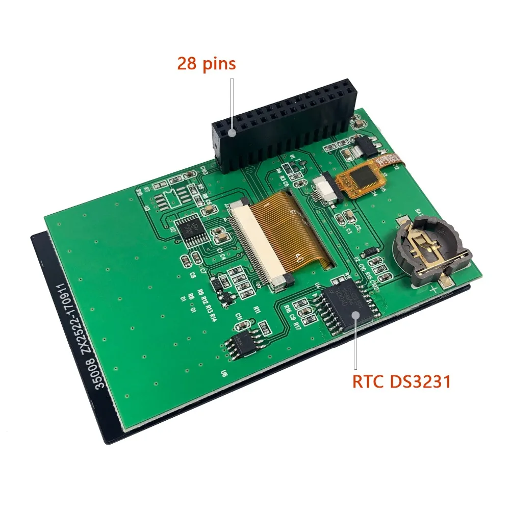 RPI 3 5 дюймовый ЖК дисплей TFT емкость сенсорный экран для Raspberry Pi B + Zero W 320x480 RTC