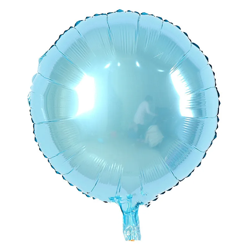 

18inch Sky Light Blue Wedding Balls Foil Balloons for Romantic Marriage Decoration Birthday Party Supplies globos helio baloons