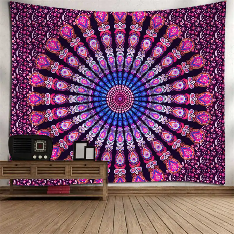 

polyester 150X130cm tapestry wall hanging bohemian mandala tapestry