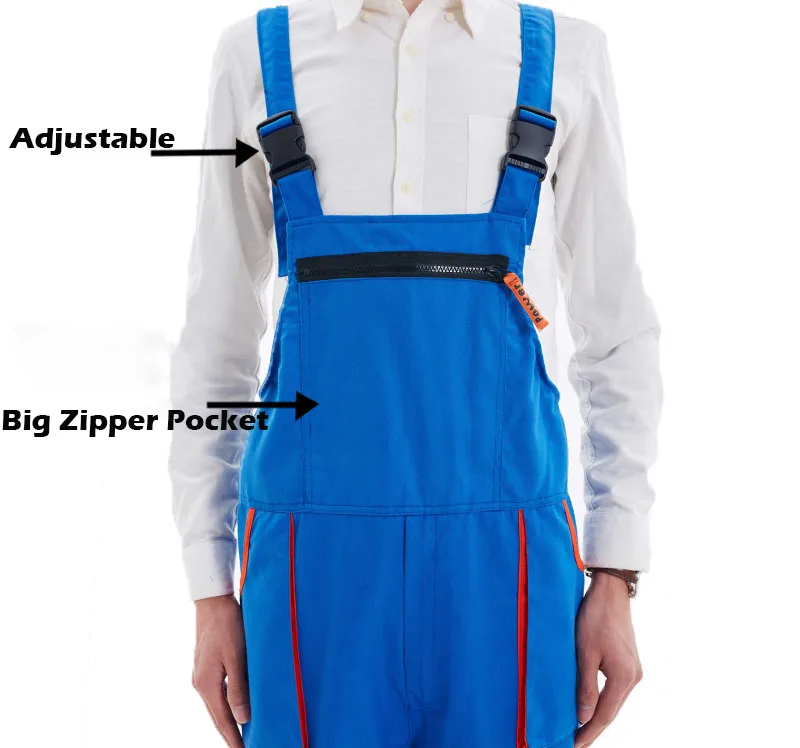 Bib Overalls Men Women Work Clothing Sleeveless Coveralls Repairman Protective Coverall Dancing Strap Jumpsuits Working Uniforms (5)
