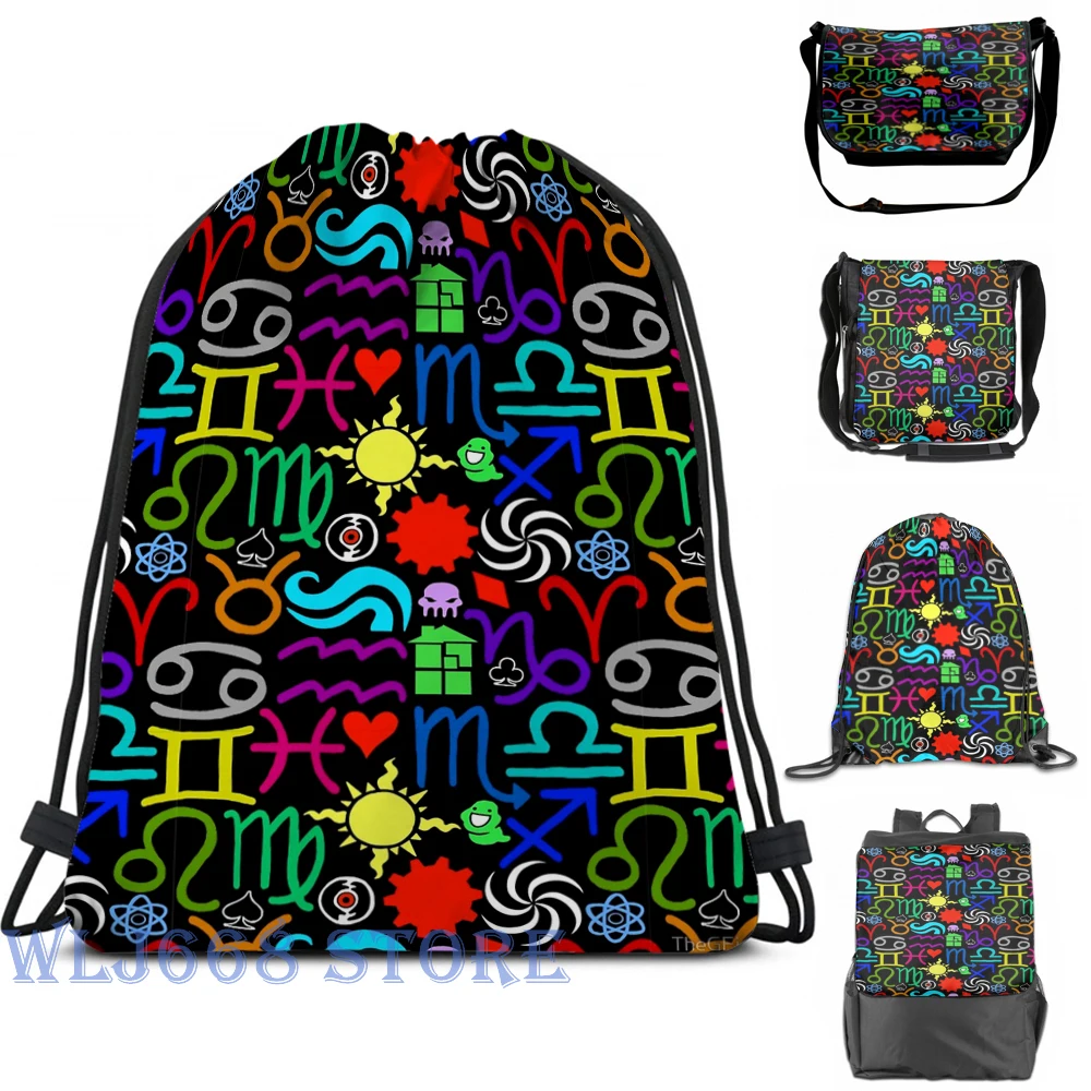 

Funny graphic print shoulder Bags women Homestuck Pattern Single shoulder backpack travel for men Gym Bag