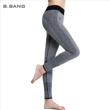 B.BANG Fashion Women Leggings Capris High Elastic Sexy Seamless Long Pants Slim Legging Trousers for Female