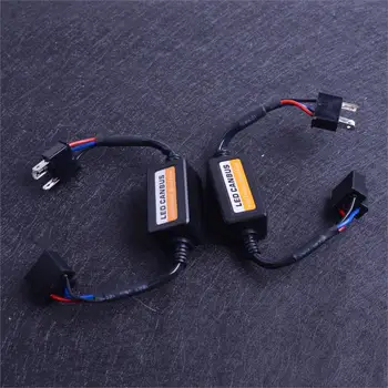 

beler 2pcs Headlight LED Canbus H4 HB2/9003 Decoder Anti-Flicker Load Resistor Error Warning Canceller