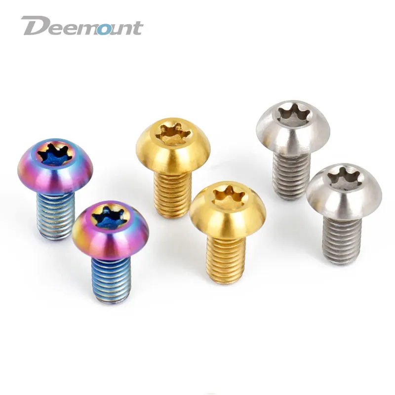 Deemount M5x10mm дисковый тормоз ротора болты T25 Torx детали для велосипеда из титана MTB