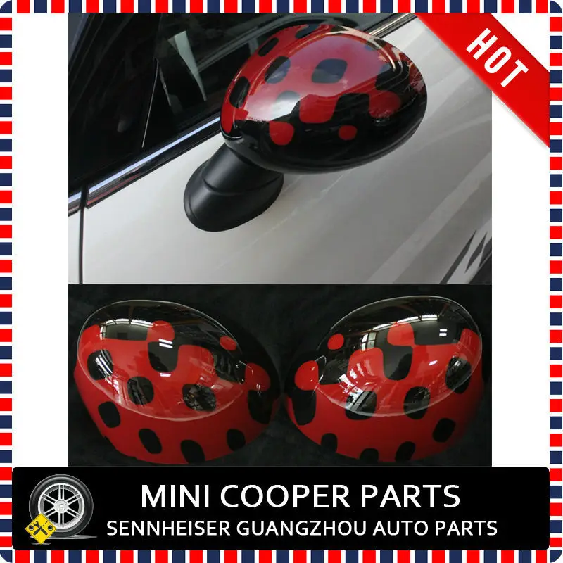 Vivid Red Color Side Mirror Cover