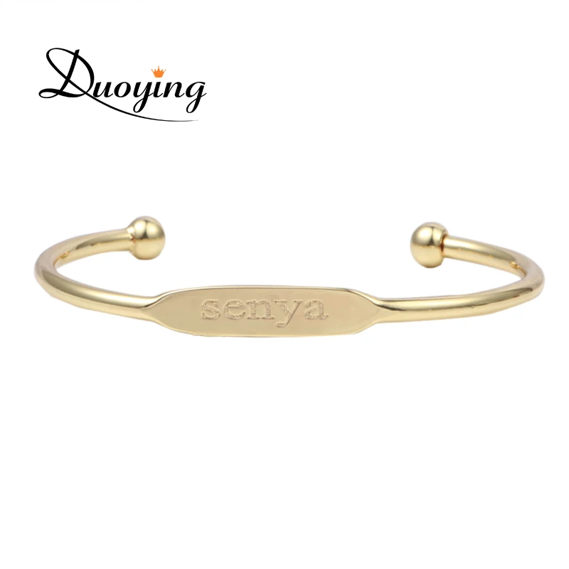 Duoying Baby Fashion Bangle Bracelet Personalized Custom Name Duoying Baby Fashion Bangle Bracelet