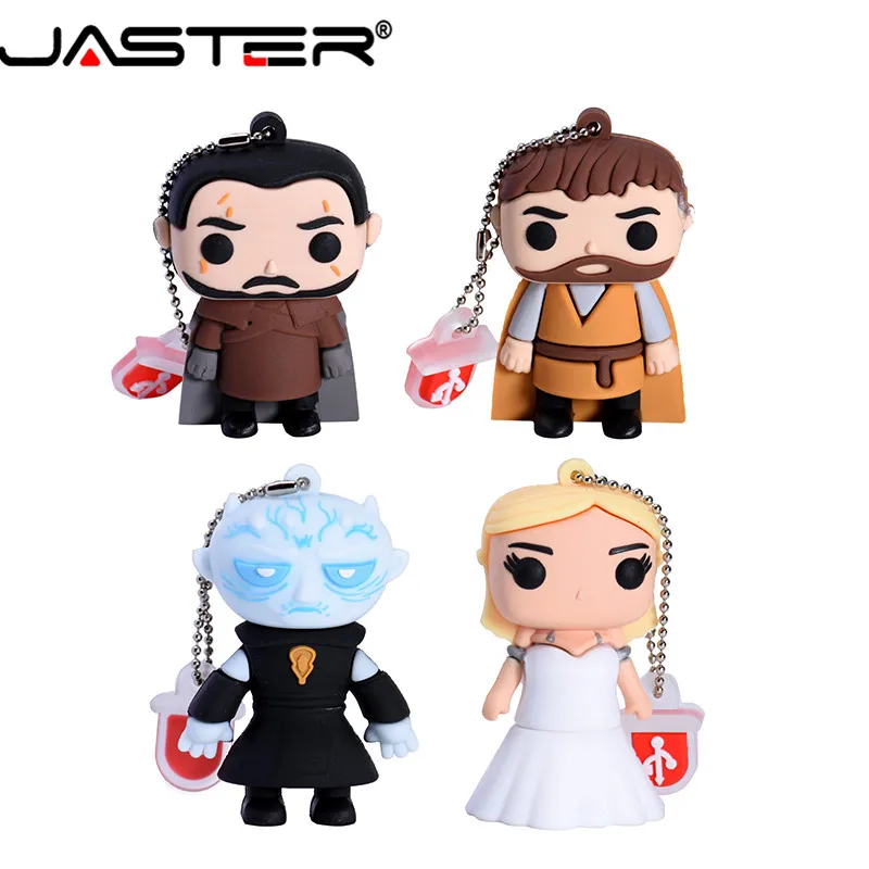 

JASTER Cartoon USB 2.0 Right Game Series Flash Drive Yaoh Danielis Tilion Jon Snow pen drive 4GB 16GB 32GB 64GB pendrive U disk