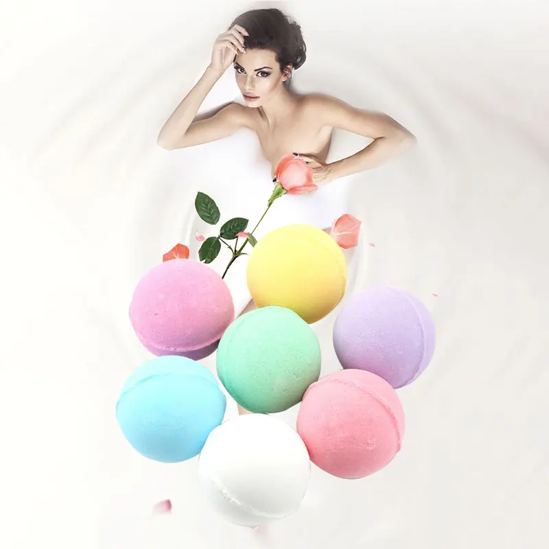 

Natural Bubble Shower Bombs Ball Bath Salt Body Essential Oil Bath Ball Body Skin Whitening Ease Relax Stress Relief 10G