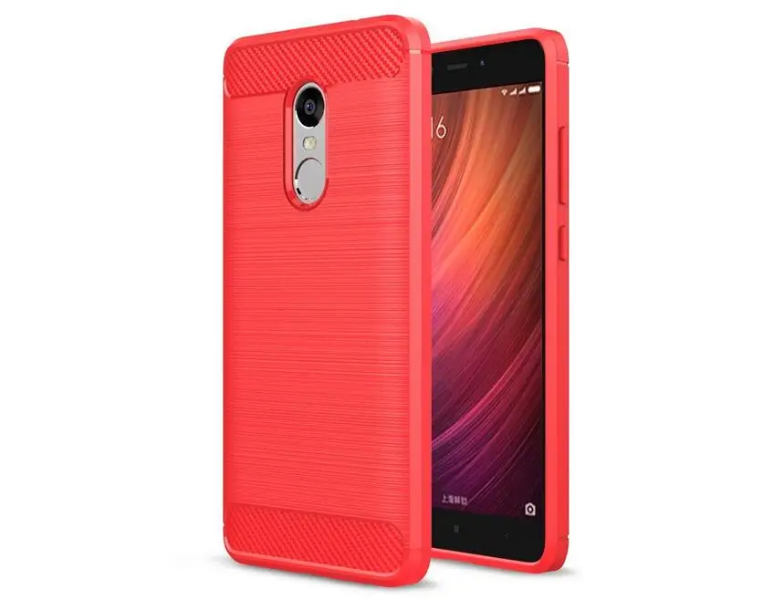 xiaomi leather case cover Mềm Mại Ốp Lưng Silicone Ốp Lưng Điện Thoại Xiaomi Redmi Note 4 Note 4 Pro Thủ Chống Kích Sợi Carbon coque Túi Cho Redmi Note 4X phone cases for xiaomi