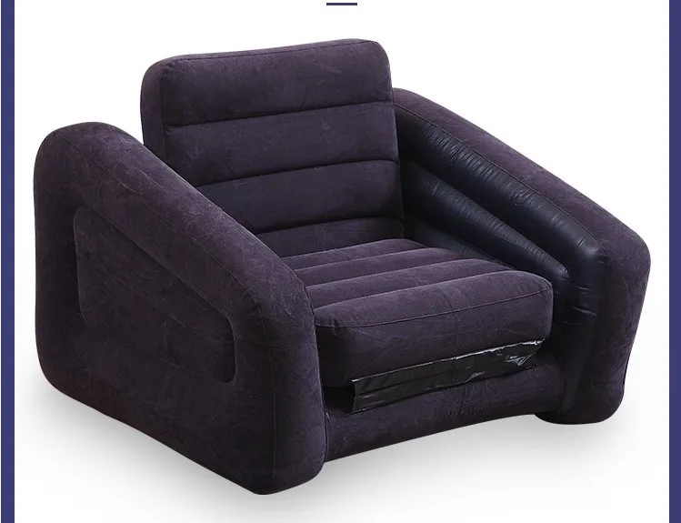 109*218*66cm Luxury single flocking inflatable sofa bed thickened