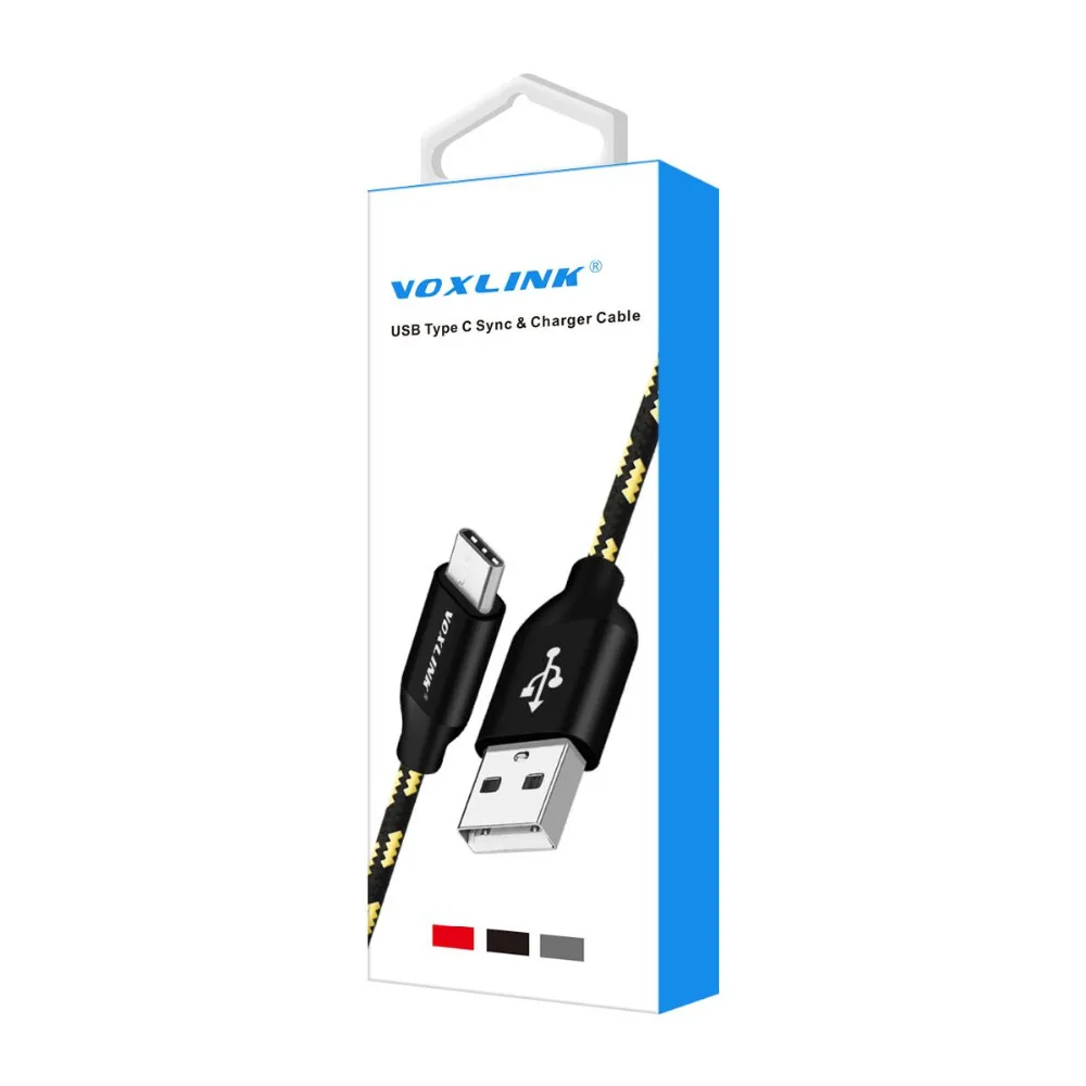 VOXLINK usb type-C кабель 1 м для быстрой зарядки и синхронизации данных usb type-C кабель для xiaomi mi5 One Plus 2 ZUK Z1 huawei samsung USB C кабель