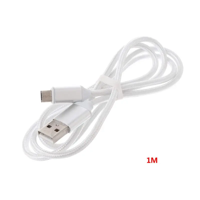 

1M Nylon Woven Data Cable Charging Line Wire Cord Replacement for Samsung Huawei Xiaomi Android Mobile Phones Accessories