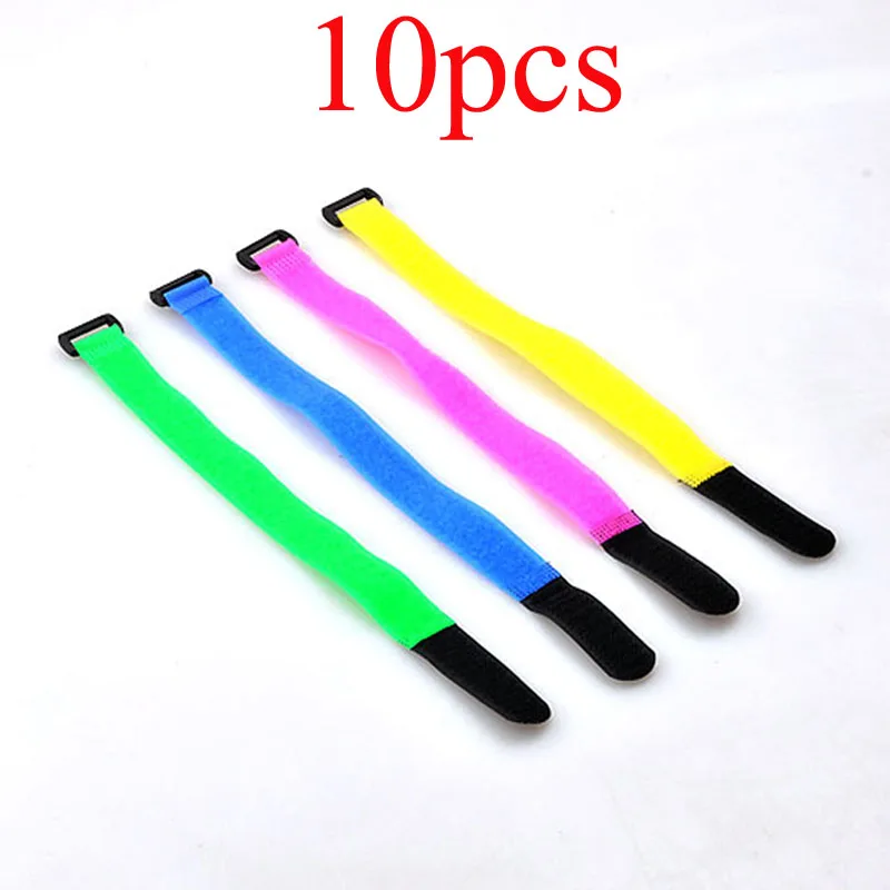 10PCS 20mmx30cm Reversal Bundle Magic Tape Straps Reusable Cable Ties Battery Strap Tie for RC Drone Aircraft Spare Parts | Игрушки и