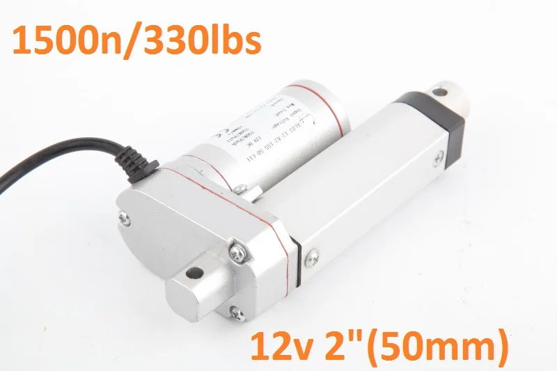 

Multi-function 50mm/2inch Stroke DC 12V Heavy duty Motor 1500N/330lbs Max Lift Load Electric Linear Actuator,Freeshipping