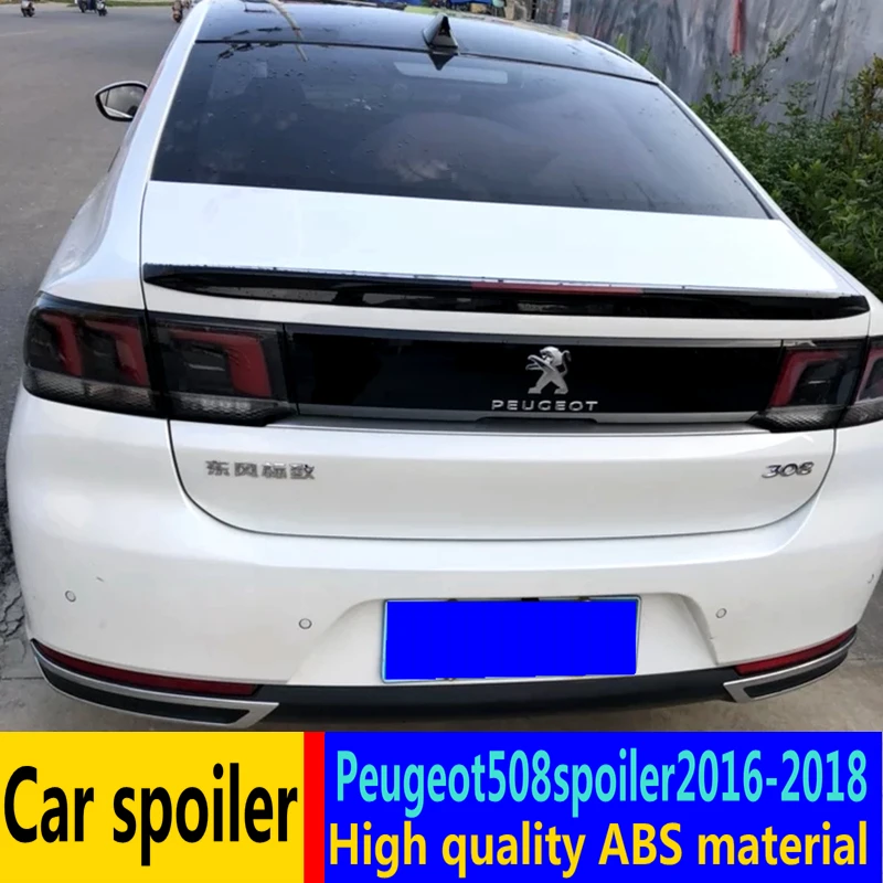 Для Peugeot 308 спойлер 2016-2018 высокое качество абс материал Автомобильный задний