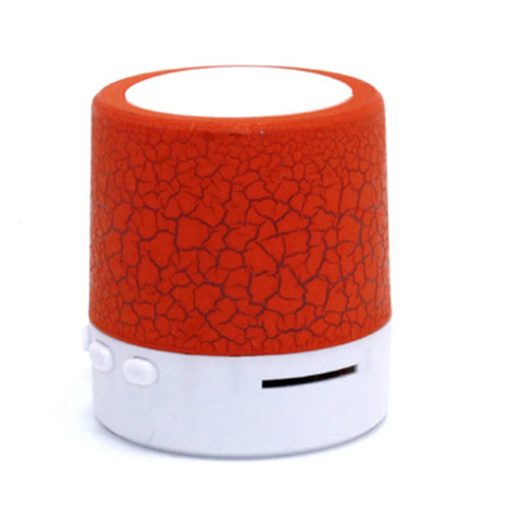 

Bluetooth Speaker Stereo Support TF Card Crack Mini Wireless Portable Color Change Subwoofer Music Player LED Light USB Audio