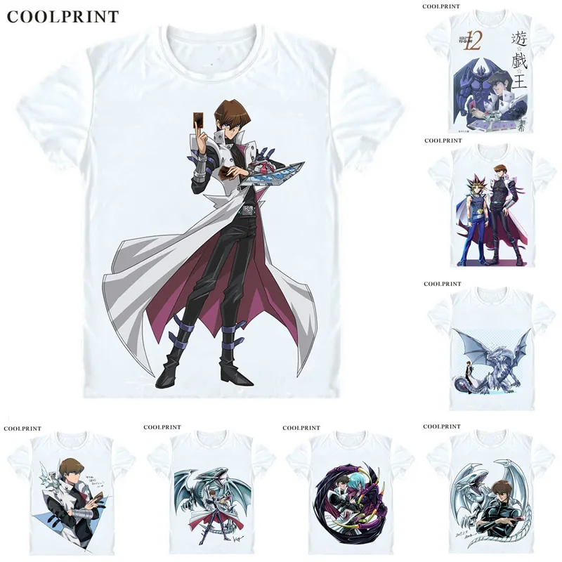 Мужская футболка Kaiba сэто Кайба Повседневная Yuu Gi Ou Yu Oh King of Games Высококачественная