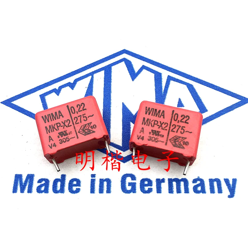 10 шт./30 шт. WIMA немецкий конденсатор MKP-X2 275VAC 0 22 мкФ 275V224 220NF шаг 15 мм Бесплатная