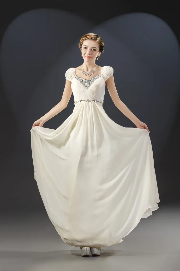 Robe Demoiselle D'honneur Сексуальная V образным вырезом шифоновое платье с украшением в