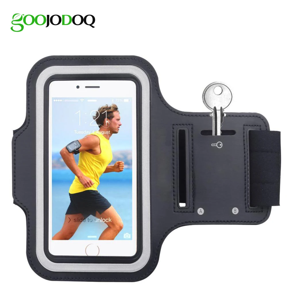 Waterproof Gym Sports Running Armband for iPhone 8 7 4 5 5S 5C SE 6 6s 8 Plus Phone Case Cover Holder Armband Case for iPhone 8